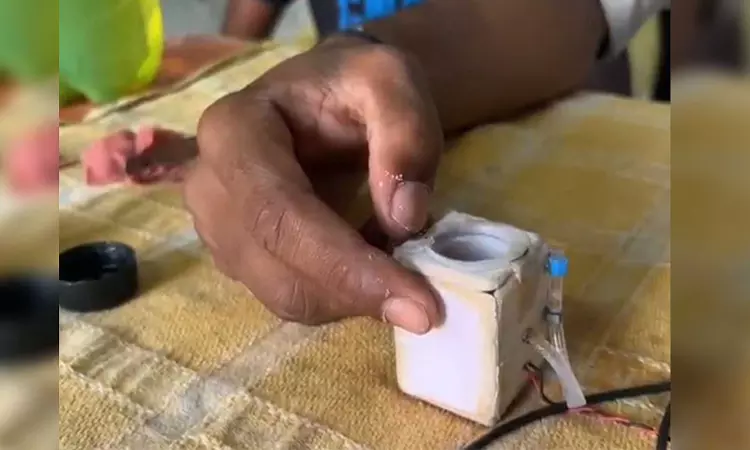AP man sets Guinness Record with worlds smallest washing machine