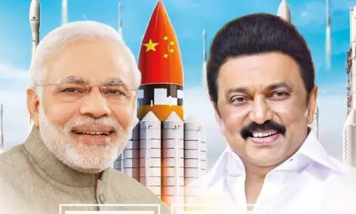 Controversial ad with Chinese flag; PM Modi, Annamalai flays DMK
