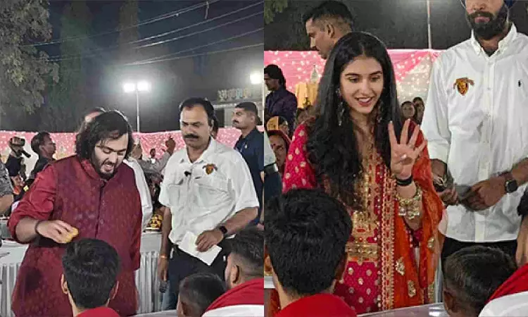 Anant, Radhikas pre-wedding celebrations begin with anna seva Anant, Radhikas pre-wedding celebrations begin with anna seva