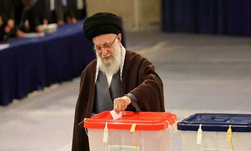 Eyes of people of world on Iran today: Khamenei after casting vote