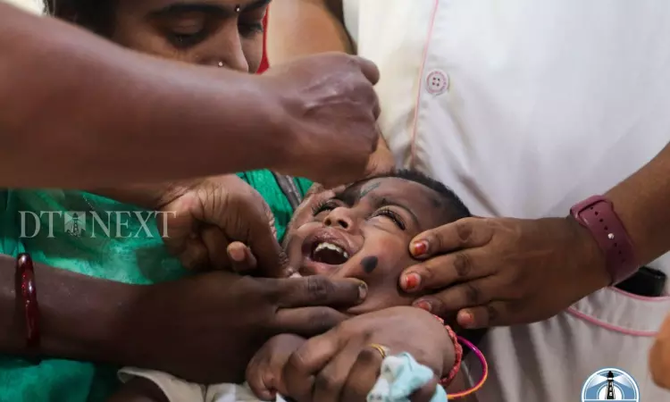 State health dept sets 43,000 camps for polio vaccination today