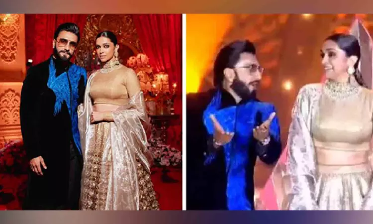 Deepika shakes a leg with Ranveer on Gallan Goodiyaan song at Anant-Radhikas pre wedding bash day 2
