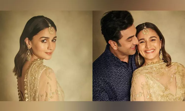 Alia Bhatt casts a spell in golden lehenga, even Ranbir cant take his eyes off