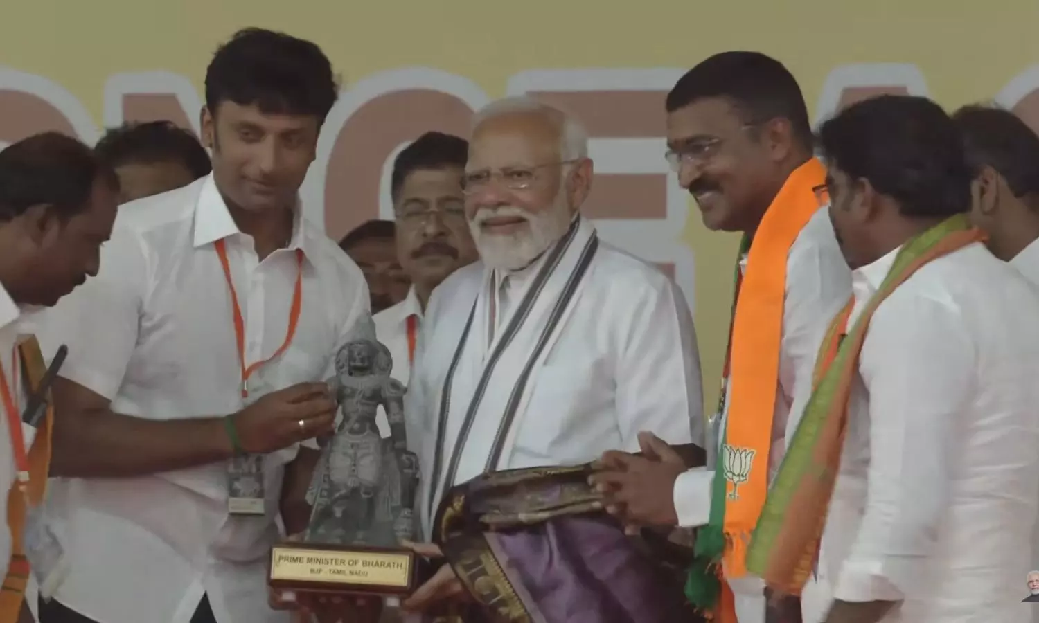 Modi reaches YMCA grounds to attend BJP meeting