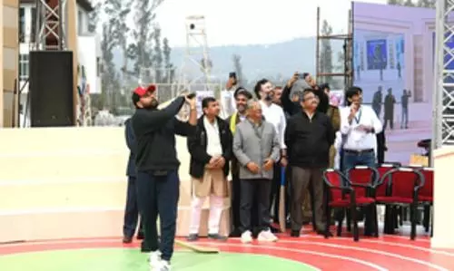 Anurag Singh Thakur inaugurates Sansad Khel Mahakumbh 3.0, bats with Rohit Sharma