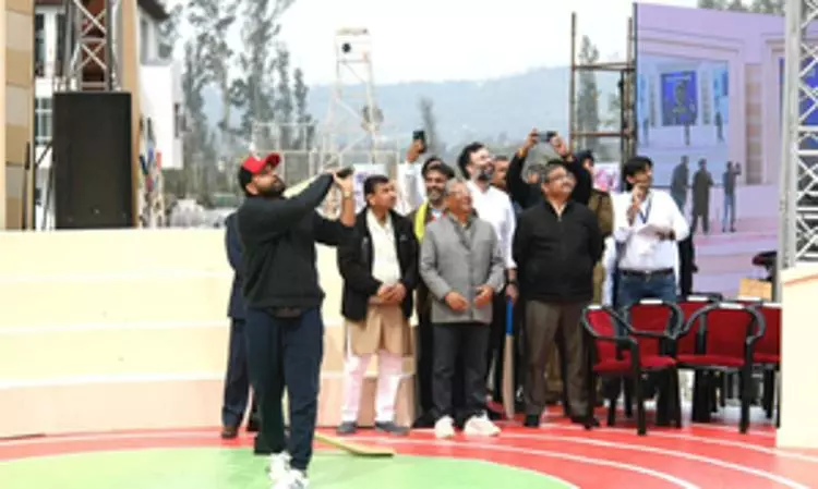Anurag Singh Thakur inaugurates Sansad Khel Mahakumbh 3.0, bats with Rohit Sharma
