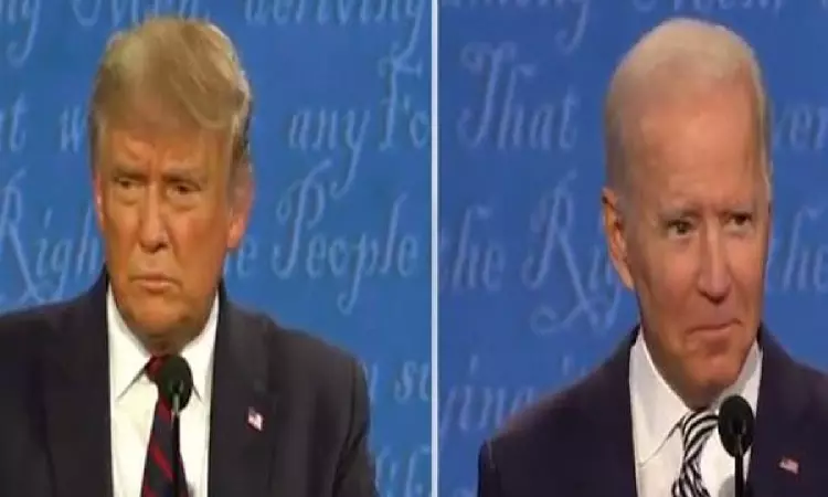 Biden warns Trumps term would mean return to chaos, division and darkness