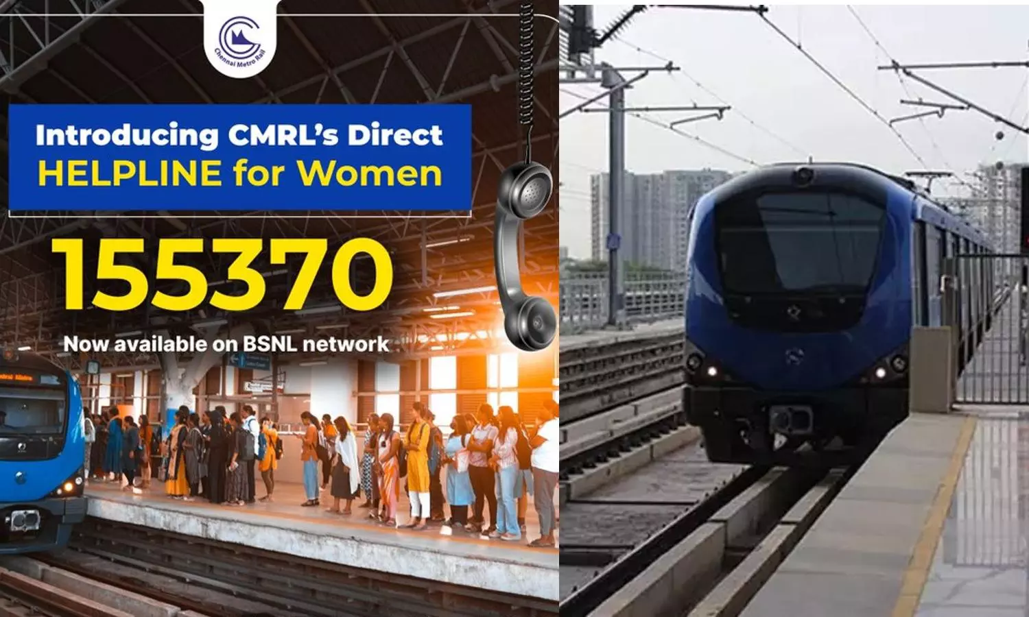 CMRL launches 24/7 Helpline for women on International womens day