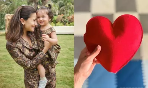 Alia Bhatts posts picture of red heart by her little woman, social media users perplexed