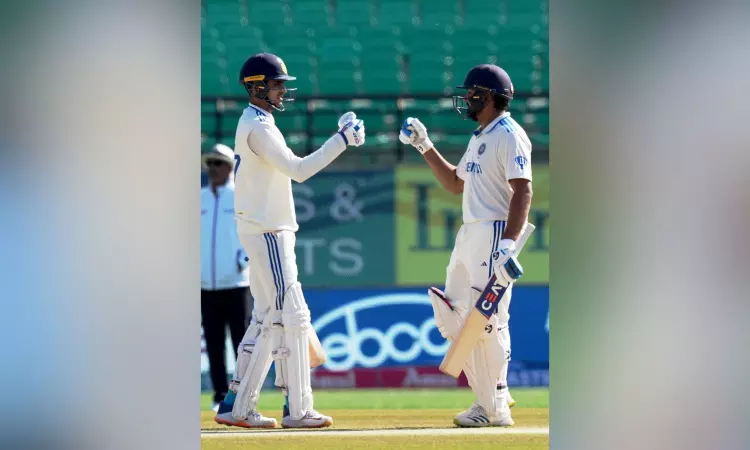 5th test, Day 2 Lunch: Gill, Rohit slam tons, take lead to 46 runs against England