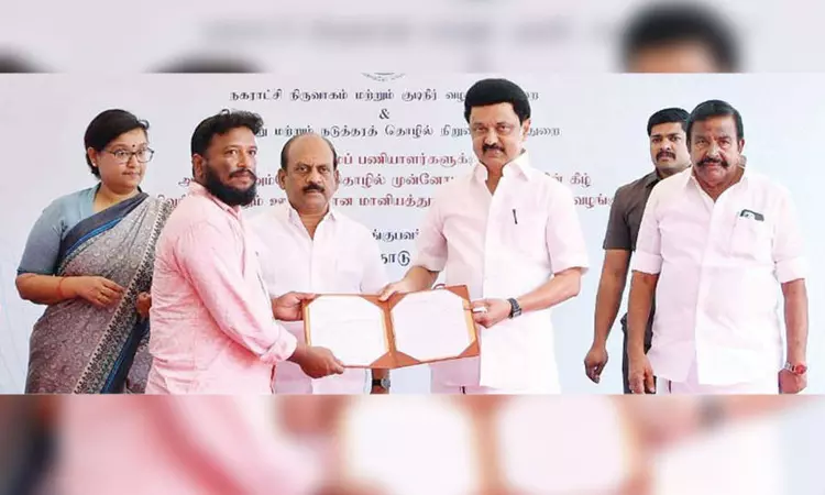 No more manual scavenging: CM Stalin hands loan orders to support cleanliness workers