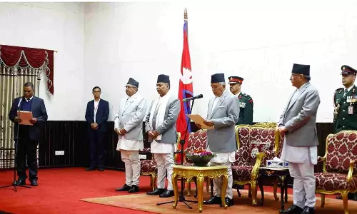 JSPs Upendra Yadav takes oath as Deputy PM of Nepal