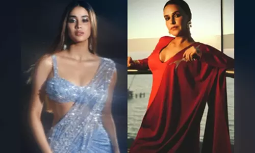 STARS & STYLE: Janhvi shines bright in blue, Nehas ready in red for shosha