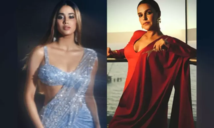 STARS & STYLE: Janhvi shines bright in blue, Nehas ready in red for shosha STARS & STYLE: Janhvi shines bright in blue, Nehas ready in red for shosha