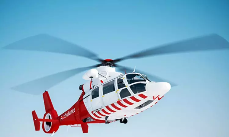 Helicopter ambulance among 3 choppers to be procured for LS polls in J&K Helicopter ambulance among 3 choppers to be procured for LS polls in J&K