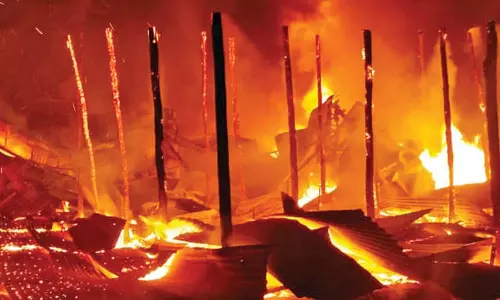 Goods worth Rs 2 crore reduced to ashes at a godown in Thanjavur