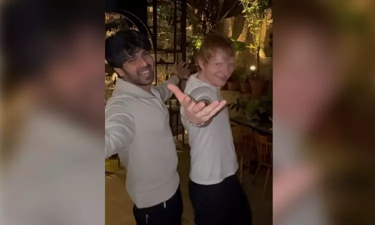 Ed Sheeran, Armaan Malik shake a leg to ‘Butta Bomma’ in Mumbai Ed Sheeran, Armaan Malik shake a leg to ‘Butta Bomma’ in Mumbai