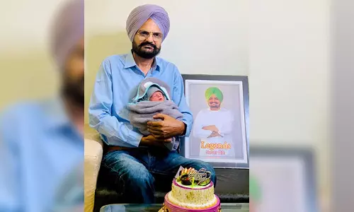 Sidhu Moosewalas parents welcome baby boy