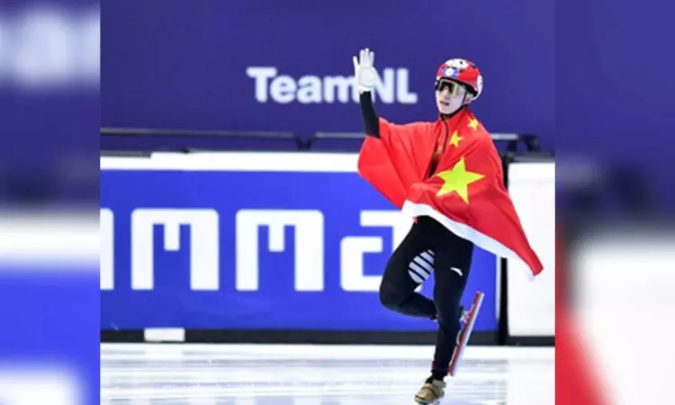 Chinas Lin Xiaojun bags 500m gold at short track speed skating worlds