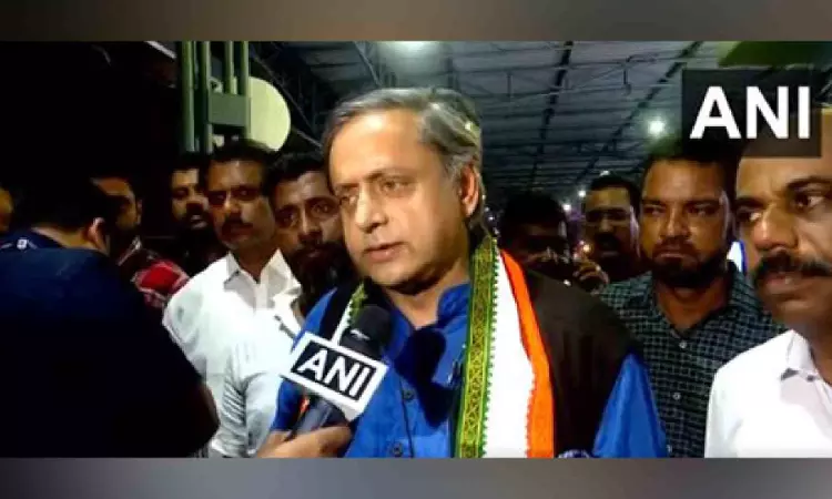 Shashi Tharoor accuses left of dividing vote in Thiruvananthapuram; D Raja hits back