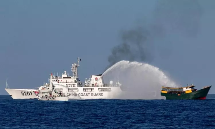 Philippines lodges strong protest with China over water cannon attack in disputed South China Sea
