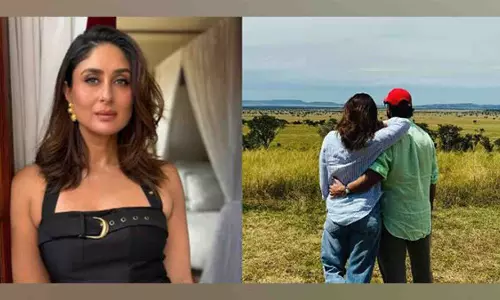 Kareena shares romantic picture with Saif from Tanzania, extends Holi wishes