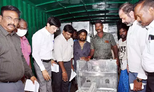 LS polls: Distribution of EVM and VVPAT begin in 16 assembly constituencies in Chennai