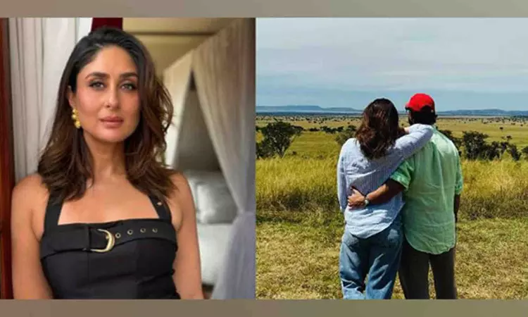 Kareena shares romantic picture with Saif from Tanzania, extends Holi wishes Kareena shares romantic picture with Saif from Tanzania, extends Holi wishes