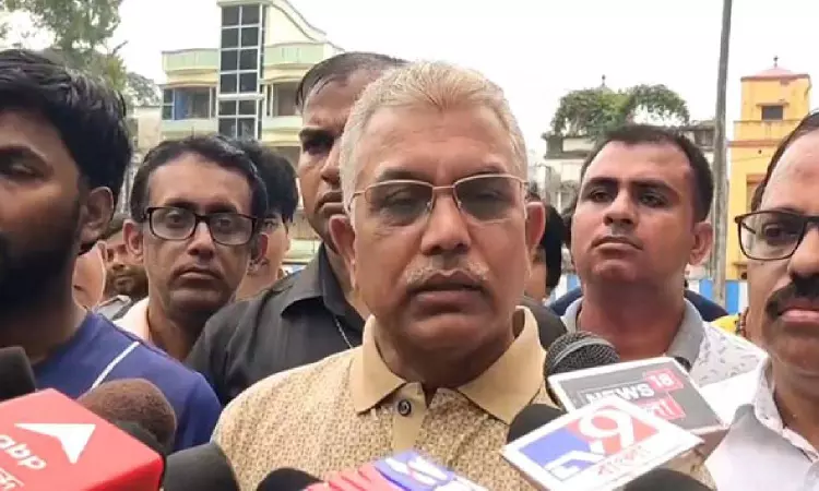 ECI issues show cause notice to Dilip for his offensive and insulting remarks against Mamata ECI issues show cause notice to Dilip for his offensive and insulting remarks against Mamata