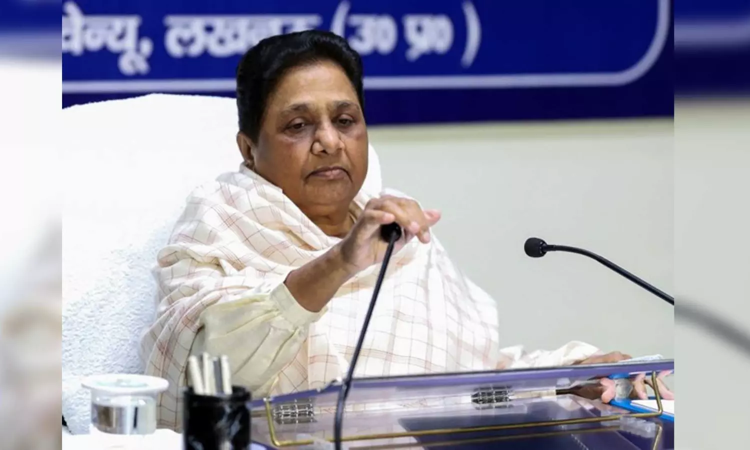 Mayawati says BJP-SP alliance fighting UP bypolls, slams misleading slogans