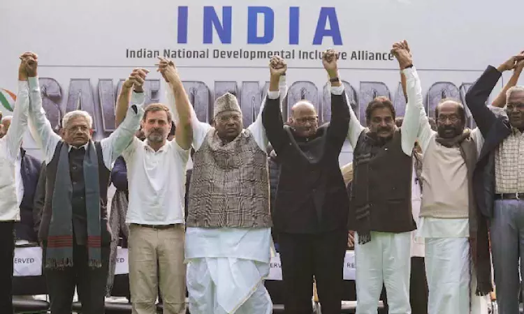 Heavy police deployment for INDIA bloc rally