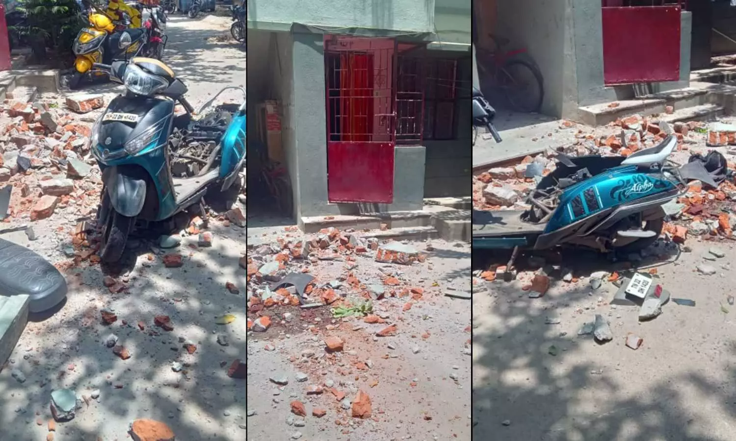 Loft collapses on third floor of police quarters on MKN Road, Alandur