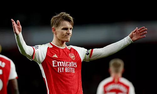 EPL: Odegaard helps Arsenal log three crucial points with 2-0 win over Luton