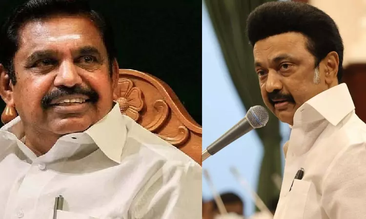 CM Stalin accuses Palaniswami of voice dubbing for BJP CM Stalin accuses Palaniswami of voice dubbing for BJP