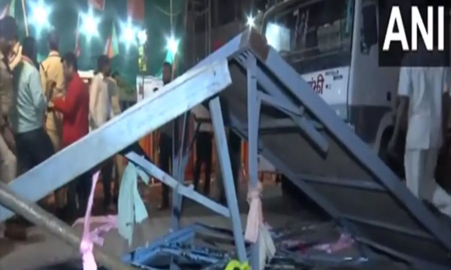 Around 4 people injured after stage collapses during PM Modis roadshow in Jabalpur