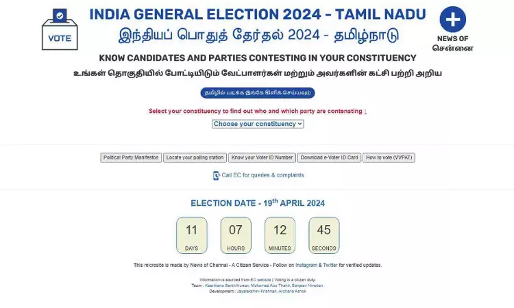 News of Chennai to promote voter engagement