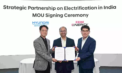 Hyundai Motor, Kia push EV biz via strategic pact with Exide Energy