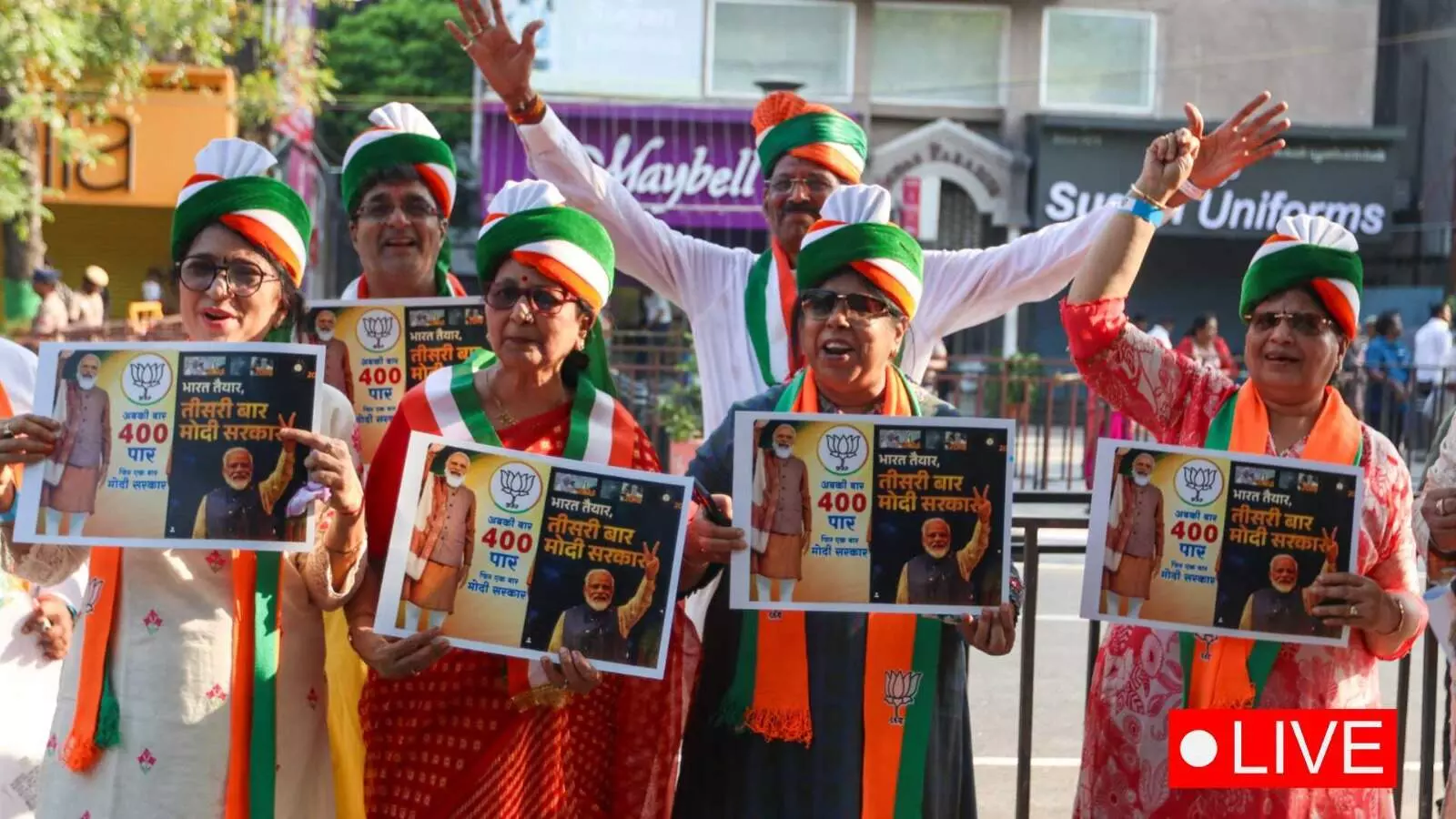 Modi Chennai roadshow live: PM takes out roadshow in T Nagar