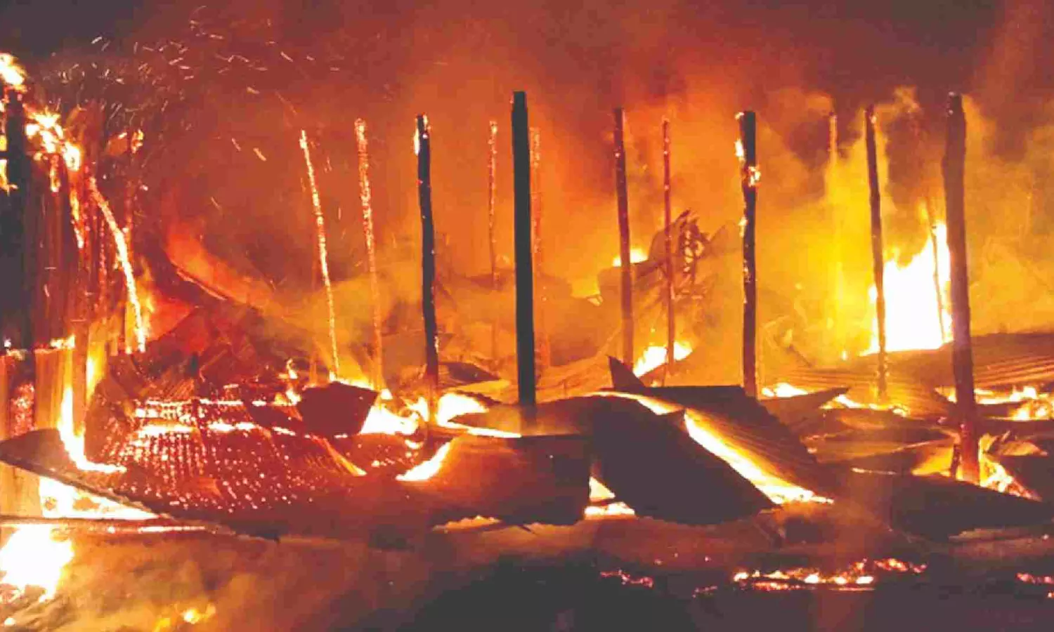 8 houses gutted after gas cylinders explode in Nagai 8 houses gutted after gas cylinders explode in Nagai