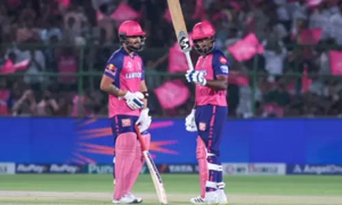 IPL 2024: Samson, Parag half-centuries lift Rajasthan to 196 for 3 against Gujarat