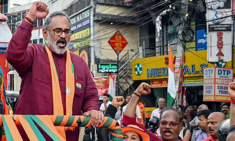 Rajeev Chandrasekhar accuses Shashi Tharoor of defamation, sends legal notice Rajeev Chandrasekhar accuses Shashi Tharoor of defamation, sends legal notice
