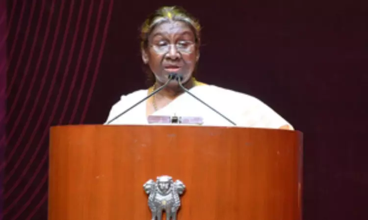 President Murmu calls for improving education system of homoeopathy President Murmu calls for improving education system of homoeopathy