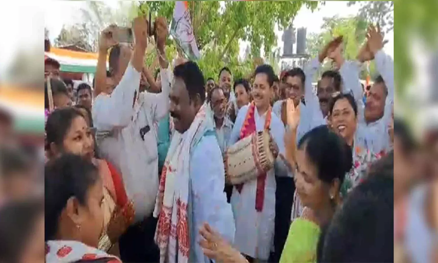 Congress poll campaign in Assams Sonitpur turns into music, dance ahead of Rongali Bihu celebration