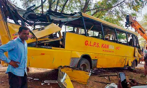 Loss of lives in school bus accident in Haryana heart-rending: President Murmu