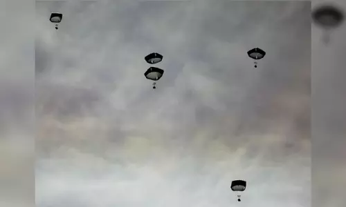 Birds of Goodness executes 31st airdrop on northern Gaza, delivering humanitarian aid, Eid clothing on 2nd day of Eid Al Fitr Birds of Goodness executes 31st airdrop on northern Gaza, delivering humanitarian aid, Eid clothing on 2nd day of Eid Al Fitr