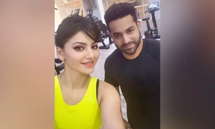 Urvashi Rautela filters lion-hearted Jr NTR as they catch up at a gym