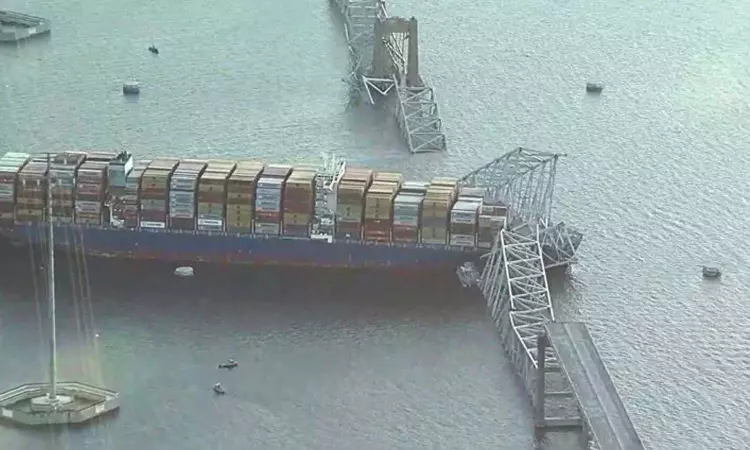 FBI opens criminal investigation into Baltimore bridge collapse; boards crippled ship mostly manned by Indians