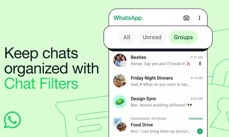 WhatsApp introduces new chat filters feature, simplifies message search for users
