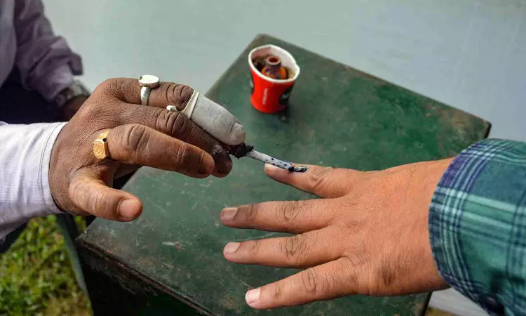 Over 62% vote in 1st phase of LS polls Over 62% vote in 1st phase of LS polls