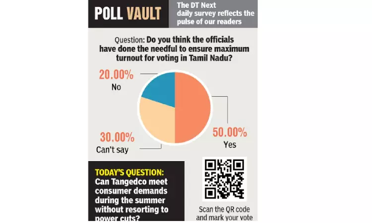Do you think the officials have done the needful to ensure maximum turnout for voting in TN?